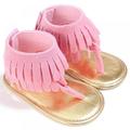 Balems Baby Toddler Girls Boys Sandals Infant Summer Beach Flat Shoes, Tassel Casual Soft-soled Sandal