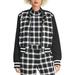 Women's Bomber Jacket Medium Plaid M