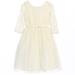 Sweet Kids Little Girls Off White Lace Sleeve Ballerina Christmas Dress 2-6