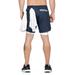 Xingqing Men Running Double-layer Quick-drying Shorts Polyester Navy Blue M