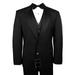 Neil Allyn 7-Piece Formal Tuxedo with Pleated Front Pants, Shirt, Black Vest, Bow-Tie & Cuff Links. Prom, Wedding, Cruise