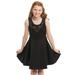 Truly Me, Big Girls' Sleeveless Special Occasion Skater Scuba Dress with Star Stonework