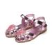 Puloru Girls Monochrome Flat Shoes Casual Light Cool Love Sequin Sandals