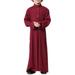 Muslim Boy's Costume Kids Kaftan Thobe Long Sleeve Robe Dress