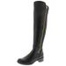 Steve Madden Womens Zally Faux Leather Knee-High Riding Boots