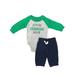 Carters Infant Boys St Patricks Day Baby Outfit Shenanigan Bodysuit & Pants NB