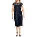 Lauren Ralph Lauren Womens Akirah Lace Sequined Midi Dress