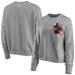 Atlanta Hawks WEAR by Erin Andrews Women's Patch Applique Pullover Sweatshirt - Heathered Gray