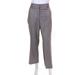 Pre-ownedAkris Punto Womens Solid High Waist Flared Crop Dress Trousers Gray Size 8