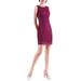 Ever-Pretty Women's Sexy Mini Fit O-Neck Floral Lace Formal Cocktail Party Sheath Dresses for Women 13032 On Sale Purple US 6