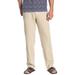 Toscano Firenze Men's Medium Casual Linen Pants, 127 Pebble, Large