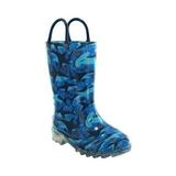 Children's Western Chief Shark Chase Lighted Rain Boot