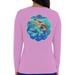 Guy Harvey Womens Solid Long Sleeve With Screenprint