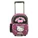 Hello Kitty Lovely Bow Black/Pink Small Rolling Backpack (12 Inch)