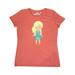 Inktastic Fashion Girl, Blonde Hair, Blue Dress, Orange Shoes Adult Women's T-Shirt Female