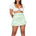 Sexy Dance High Waist Floral Mini Casual Skater Mini Skirt For Women Vintage Short Skirt Dress For Party Holiday Wear