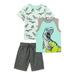 Garanimals Baby Boy & Toddler Boy T-Shirt, Tank & Cargo Shorts Mix & Match Outfit Set, 3-Piece (12M-5T)