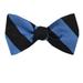 Men's Blue and Navy Silk Stripe Self Tie Bowtie Tie Yourself Bow Ties