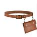 Sunisery Women Fanny Pack Belt Bag Pouch Travel Waist Bag Buckle Leather Purse