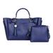 Zewfffr 2pcs/set Solid Color Shoulder Handbags Women Crossbody Bags (Dark Blue)