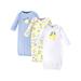 Hudson Baby Baby Girl Gowns, 3-Pack