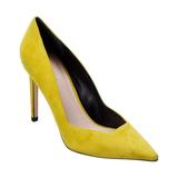 Schutz Guinewer Suede Pointed toe Stiletto Pump Yellow (5.5, Yellow)