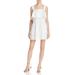 Rebecca Minkoff Womens Palm Poplin Lace Trim Casual Dress