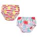 Hudson Baby Infant Girl Swim Diapers, Tropical Floral, 12-18 Months