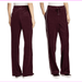 Lauren Ralph Lauren Women Cotton Velour Pant Mid rise, Wine Red Size SMALL