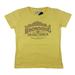 Browning Womens Antique Crest Tee Classic Fit Yellow T-Shirt (Small)