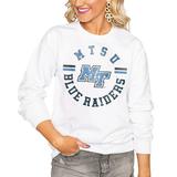 Middle Tennessee State Blue Raiders Women's Vintage Days Perfect Pullover Sweatshirt - White