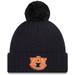 Auburn Tigers New Era Youth Breeze Cuffed Pom Knit Hat - Navy - OSFA