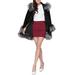 Faux Fur Hooded Jacket Velvet Jacket Women, Fashion Keep Warm Winter Faux Fur Coat Female Faux Fur Collar Hooded Jacket Female Slim Plush Mid-long Coat Black S