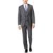 Calvin Klein Mens Plaid Windowpane Two Button Formal Suit
