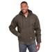 Original Washed Hooded Jacket - Quilt Lined Size 4XL Regular (Olive Duck)