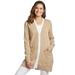 Woman Within Women's Plus Size The Cotton Perfect Boyfriend Cardigan Sweater