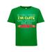 If You Think I'm Cute You Should See My Aunt Funny Humor Toddler Crew Graphic T-Shirt, Kelly Green, 3T
