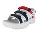 Fila Women's Disrupter Sandals, White/Fila Navy/Fila Red, 6 M US