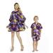 Matching Mother Son Hawaiian Luau Outfit Poncho Dress Shirt in Sunset in Various colors