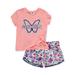 RMLA Girls' Good Vibes 2-Piece Shorts Set Outfit (Big Girls)