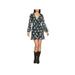 1.State Womens Floral Ruffled Wrap Dress
