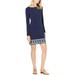 MICHAEL Michael Kors Womens Casablanca Printed Boat Neck Mini Dress