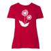 Inktastic Pocket Dandelion in White Adult Women's Plus Size T-Shirt Female Red 2X