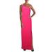 Lauren Ralph Lauren Womens Belina Drape Neck One Shoulder Formal Dress