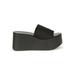 Women's Platform Wide Vamp Slide Wedge Sandal 20550