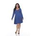 White Mark Women's Plus Size Jenara Dress