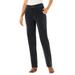 Woman Within Women's Plus Size Tall Corduroy Straight Leg Stretch Pant