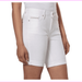 Calvin Klein Womens Denim City Bermuda Short (White Light, 6)