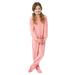 Little Girls Infant - Toddler Pink Fleece Footed Pajamas Sleeper