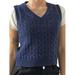 Bebiullo Women's V Neck Sleeveless Argyle Sweater Knitted Vest Slim Fit Ribbed Tank Crop Top Spring Fall Winter Kitwear